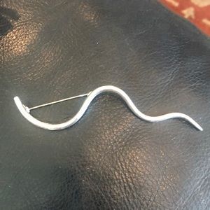 Unique sterling silver snake pin 🐍